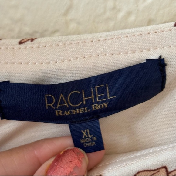 Rachel Roy Womens Floral Print Midi Sheath Dress Size XL NWT - Picture 6 of 15